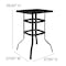 Flash Furniture 3 Piece Glass Bar Patio Table Set with 2 Barstools TLH-073H092H-NV-GG - alternate 8